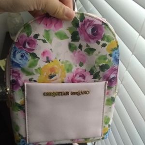 Christian striano pink w/ flowers mini bag 🌷🌸🌸